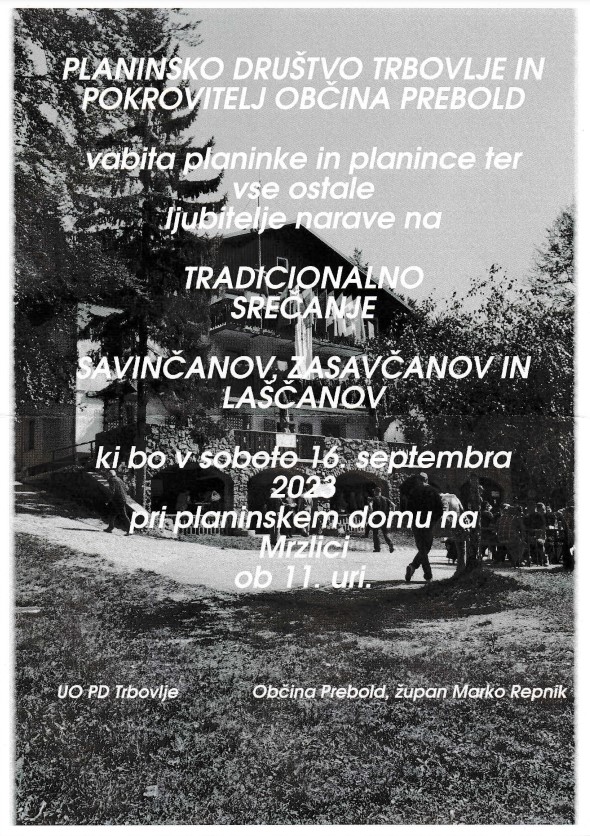Vabilo PD Trbovlje